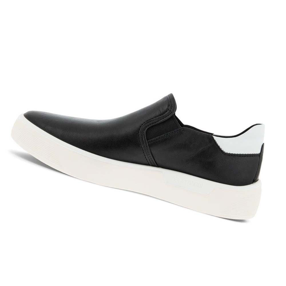 Women's Ecco Street Tray W Slip-on Casual Shoes Black | USA 93BEX